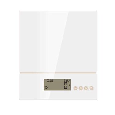 Imagem de balanças de cozinha eletrônicas balanças de banheiro digitais de alta precisão digital de peso corporal balança de banheiro com display de luz de fundo de tecnologia step-on design fino