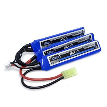 Imagem de Bateria Lipo - 11.1V/3S(3 pack) - 1100mAh - 20C/40C-AIRSOFT LEÃO