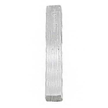 Imagem de Bastão de Selenita Natural 10cm – Pedra de Limpeza Energética e Purificação + E-book Guia de Uso Espiritual