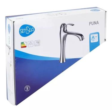 Imagem de Torneira Alta Monocomando Banheiro Cromado Elegance - Luxo