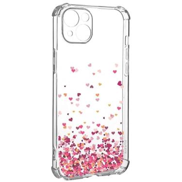 Imagem de Capa Capinha Antiqueda Corações Rosa Compatível com iPhone 15 (iPhone 15 Pro Max)