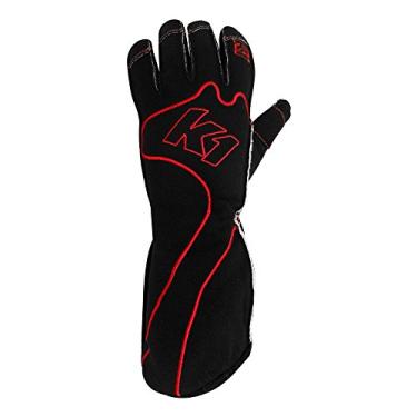 Imagem de K1 Race Gear Luvas de corrida de kart RS1 Reverse Stitch (vermelho/preto, GG) - 13-RS1-R-XL