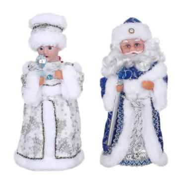 Imagem de Nova Rússia Natal Papai Noel Boneca Elétrica Cantando Brinquedos Dançando Ano Novo Gif