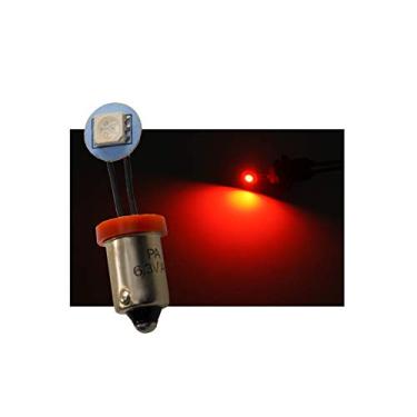 Imagem de PA Lâmpada LED 10x não fantasma LED arcada pinball máquina #44 #47 Ba9s 6,3 V 1 SMD dobrável visão lateral lâmpada flexível fio (vermelho)