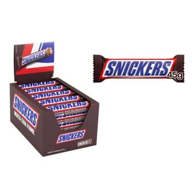 Imagem de Display Chocolate Snickers Com 20 Unidades De 45G - Mars