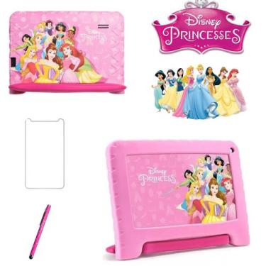 Imagem de Tablet Infantil Princesas 64Gb 4Gb Ram 7" Com Caneta E Película - Mult