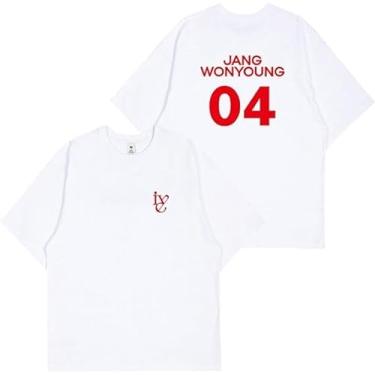 Imagem de Camiseta IVE 1st Anniversary Wonyoung Yujin Gaeul Liz Rei Leeseo Camiseta de algodão K-pop Merch para fãs, Branco Jangwonyoung, G