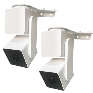 Imagem de ALLICAVER Wyze Cam Pan V3 Mount, Wyze Cam Pan 270+ graus suporte de montagem de parede de canto externo/interno, adequado para Wyze Pan CamV2 V3 reduz efetivamente os pontos cegos da câmera (a câmera