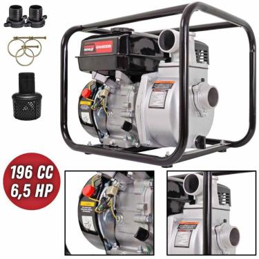 Imagem de Motobomba à Gasolina 196cc 4t 6,5hp 25mca Para água Limpa