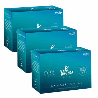 Imagem de Kit YuCare Spa Tratamento Sem Cloro para Spa e Ofurôs - Kit c/ 3