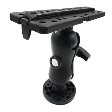 Imagem de Kit de base de montagem Fish Finder para caiaque e barco | Fácil instalação, material de nylon de silicone com ajuste de 360 graus | Suporte eletrônico marítimo universal e placa GPS | para