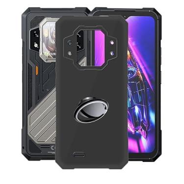 Imagem de AQGGIIXY Capa Cubot KingKong X com [suporte de anel de rotação de 360°], capa de telefone de silicone macio antiarranhões para Cubot KingKong X, capa à prova de choque para Cubot KingKong X (16,7 cm)