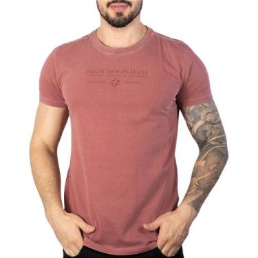 Imagem de Camiseta Ellus Cotton Washed Registered Bordô