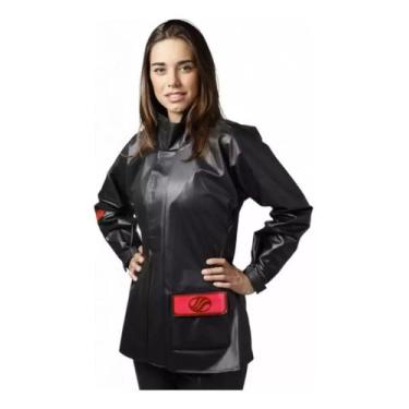 Imagem de Capa De Chuva Feminina Motoqueira Alba Modelo Europa Preto, P