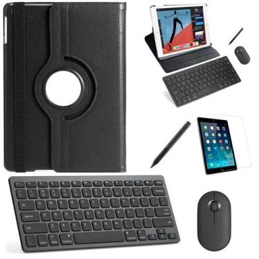 Imagem de Capa 360 Preto Teclado, Mouse, Pel, Can Stylus iPad 6 9,7" - BD Net Co