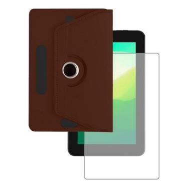 Imagem de Capa Giratória + Película Compativel Para Tablet Multilaser Mirage 7p 