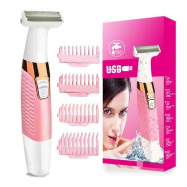 Imagem de Aparador De Pelos Depilador Feminino Bivolt Perna Braço Corpo Depilação Eletrico Portatil