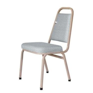 Imagem de Cadeira Empilhável para Hotelaria Linha Hotel Jersey Cinza - Design Of