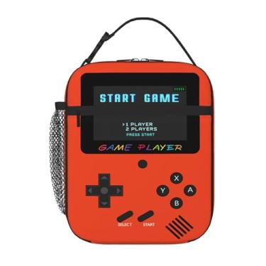 Imagem de COEIOBEO Lancheira infantil, lancheira isolada para console de jogos para meninos, lancheira portátil reutilizável para adolescentes e meninos