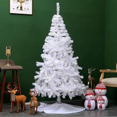 Imagem de Árvore de Natal Pinheiro Branca Luxo 1,80m 400 Galhos  - BF