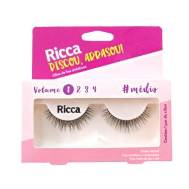 Imagem de Cílios Postiços Ricca Belliz Piscou,arrasou Vol:1 Médio Cód.2673 - BEL