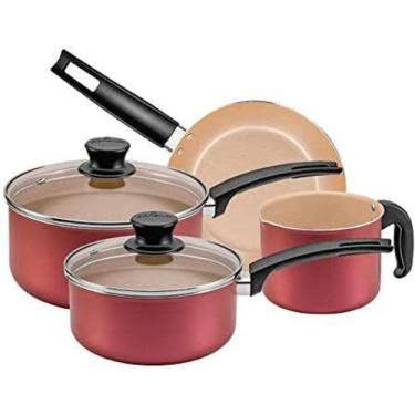 Imagem de Conjunto panelas alum 4 pcs antiaderente cereja panelux