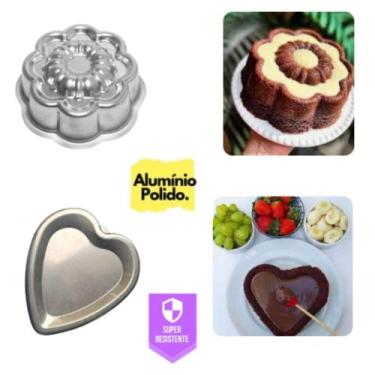Imagem de Kit 2 Formas Decoradas Com 1 Forma Coração Ballerine e 1 Forma Margari