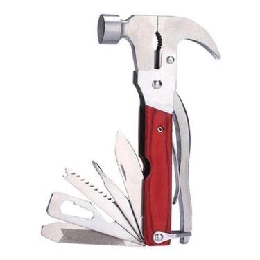 Imagem de Kit Ferramenta Martelo Canivete Alicate Multifuncional Aço - oem