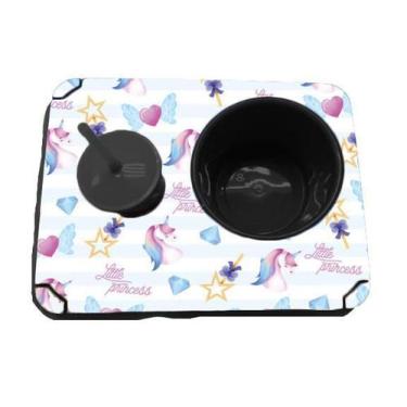 Imagem de Almofada Bandeja Pipoca Balde e 1 Copo Personalizado Unicórnio - Deluz
