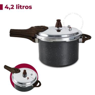 Imagem de Panela de Pressão Com Indução Brinox Pressure 4,2 L - Vanilla
