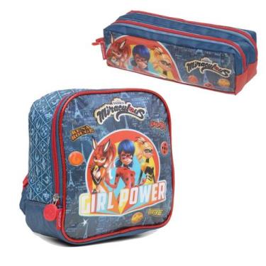 Imagem de Kit Lancheira + Estojo Duplo Miraculous Ladybug Team Work - Pacific, T