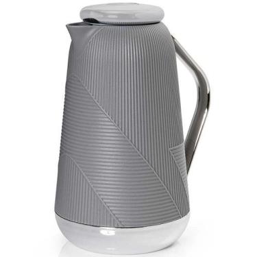 Imagem de Garrafa Termica 1L Bari PLUS Cinza para CHA e Cafe Termopro