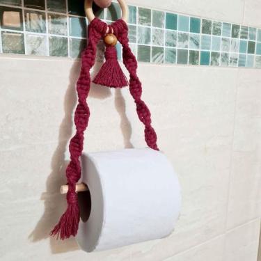 Imagem de Porta papel higiênico macramê - macramefiodeontem, Grafite