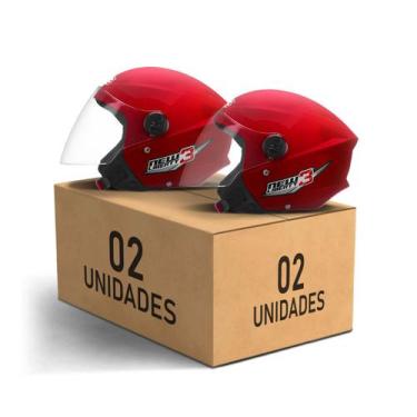 Imagem de Kit 2 Capacetes New Liberty 3 Abertos Pro Tork Moto Masculino Feminino