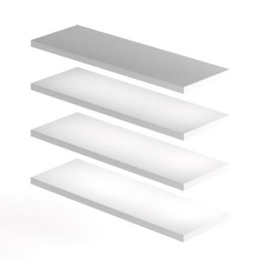 Imagem de Kit 4 Prateleiras Suspensa Decoração Quarto Escritório - Deliquadros, 