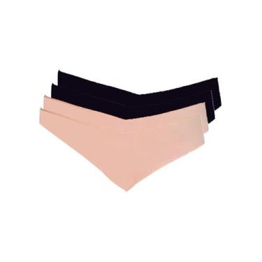 Imagem de Kit com 4 Calcinhas Fio Dental Hope 37850 Colorido, Bege, M