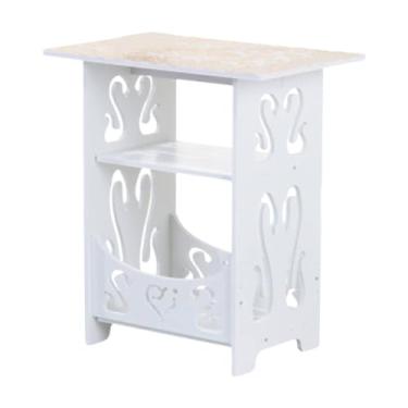 Imagem de Ioensy Mesa lateral para sofá Mesa lateral Simples Compacta Moderna Versátil Mesa de bebidas Mesa de cabeceira para corredor Banheiro Escritório em casa