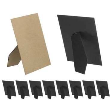 Imagem de PATIKIL Pacote com 20 peças de cavalete traseiro para moldura, moldura de substituição de 10 x 15 cm, quadro de fotos DIY para molduras de fotos, preto