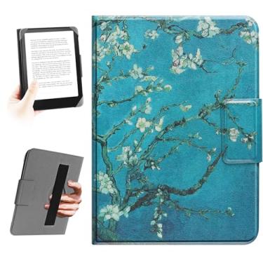 Imagem de HoYiXi Capa universal para leitores digitais de 6,8 polegadas e 7 polegadas. Compatível com Kindle, Kobo, Paperwhite, Pocketbook, Tolino eReaders. Capa de corda elástica para leitores de e-books de 15