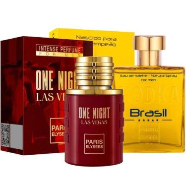 Imagem de Kit One Night Las Vegas E Vodka Br Amarelo - Paris Elysees