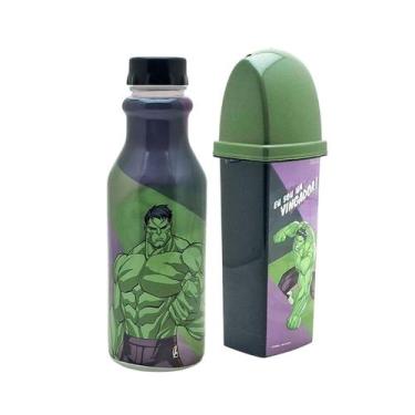 Imagem de Kit Escolar Garrafa de Água Infantil 500 ML e Porta Escova de Dente In