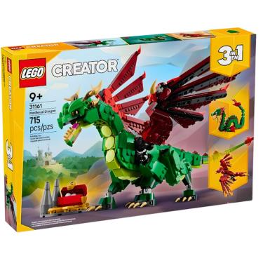 Imagem de Blocos de Montar Lego Creator 3 em 1 Dragão Medieval 31161