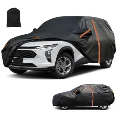 Imagem de Capa de carro SUV personalizada para Chevrolet Chevy Trax/Tracker 2015-2025, capa de carro SUV impermeável para todos os climas ao ar livre com porta com zíper, faixa à prova de vento e faixa