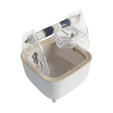 Imagem de Dualoai Estação de queda de banheiro para treinamento de, academia, com lixo de lixo de atividade de brinquedo de pássaro de pássaro Police Police, Cinza