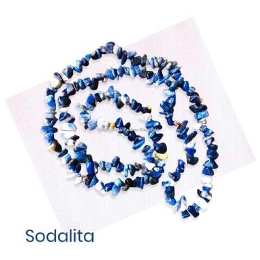 Imagem de Colar Fio Cascalho Pedra Natural Sodalita - Serenidade - EQUILIBRIO, A