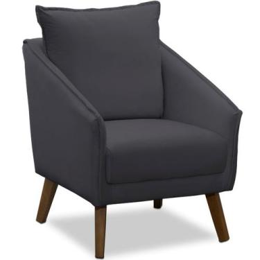 Imagem de Poltrona para Sala e Escritório Decorativa Ellen - Konfort, Veludo Cin