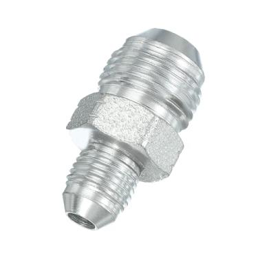 Imagem de PATIKIL Conectores de mamilo redutores hexagonais Adaptador de tubo macho 1/5.1 cm 37° Flare JIC x 3/10.2 cm BSPT adaptador reto macho, adaptador de bico redutor de encaixe de tubulação, encaixe