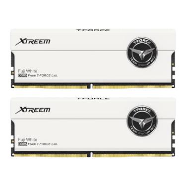 Imagem de TEAMGROUP T-Force XTREEM DDR5 Ram 32 GB (2 x 16 GB) 8000 MHz PC5-64000 CL38 A-DIE Módulo de memória RAM para chipset série 600 700 XMP 3.0 pronto branco FFWD532G8000HC38DDC01