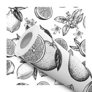 Imagem de Papel de Parede Adesivo Abstrato Preto Rose Gold Círculos Bolas Modern