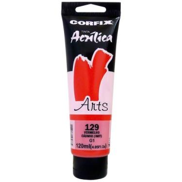 Imagem de Tinta Acrílica Arts Corfix 120ml G1 - 85120, 129 - VERMELHO CADMIO